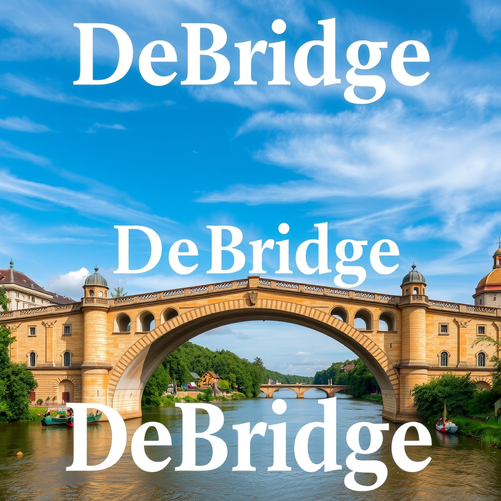 DeBridge Logo - Historic German Bridge Tourism and Heritage Site