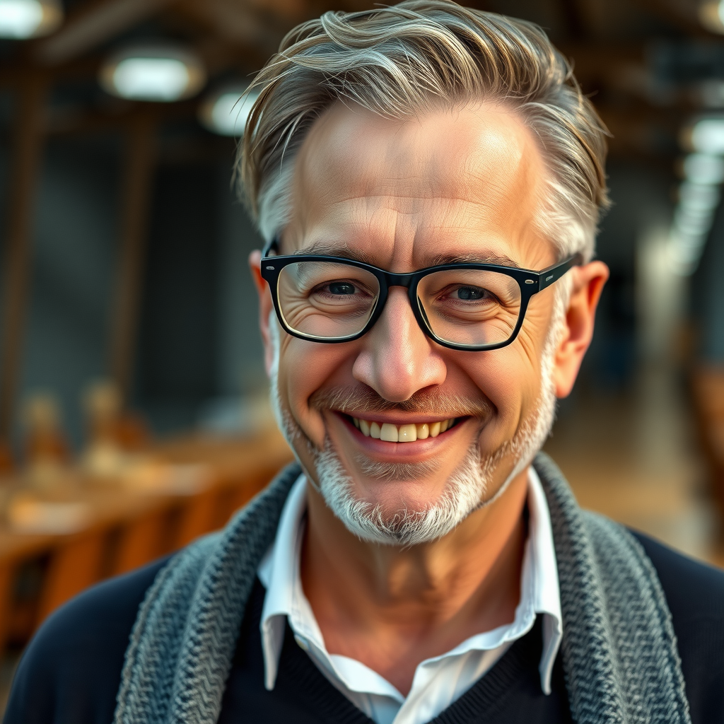 Porträt von Dr. Markus Hoffmann, Historiker und Brückenexperte mit Brille und freundlichem Lächeln